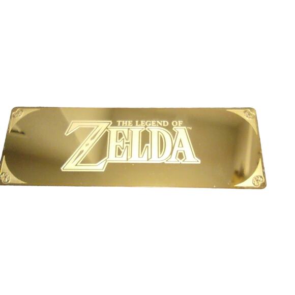 The Legend of Zelda Gold-plated Bookmark Solid Brass Nintendo Game Hyrule Crest - Picture 1 of 8